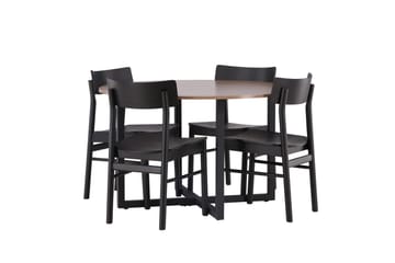 Durango Matbord 120 cm Rund med 4 Montros Matstol - Möbler - Matplats - Matgrupp & matbord med stolar