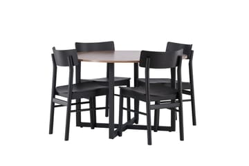 Durango Matbord 120 cm Rund med 4 Montros Matstol - Möbler - Matplats - Matgrupp & matbord med stolar