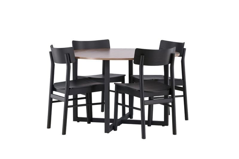 Durango Matbord 120 cm Rund med 4 Montros Matstol - Möbler - Matplats - Matgrupp & matbord med stolar