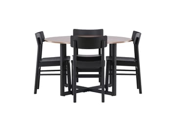 Durango Matbord 120 cm Rund med 4 Montros Matstol - Möbler - Matplats - Matgrupp & matbord med stolar