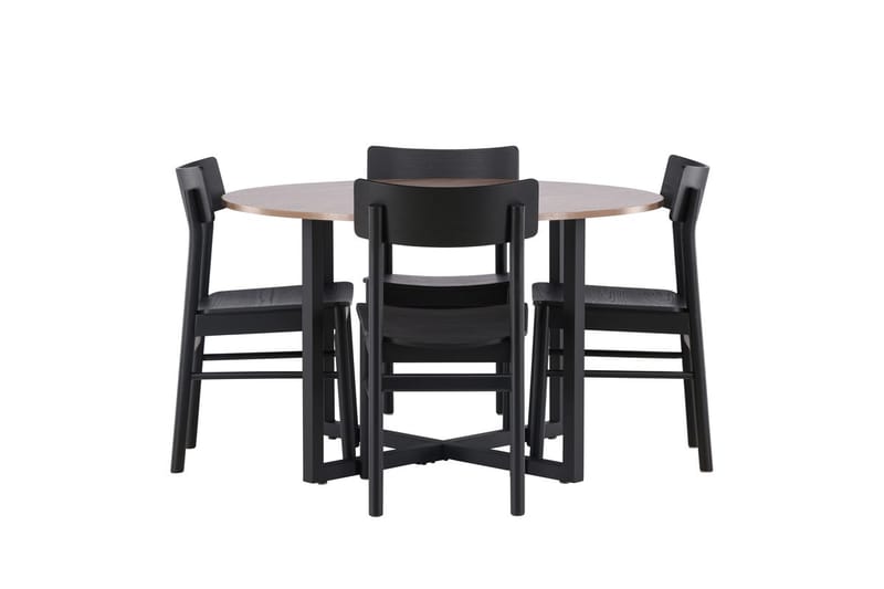 Durango Matbord 120 cm Rund med 4 Montros Matstol - Möbler - Matplats - Matgrupp & matbord med stolar