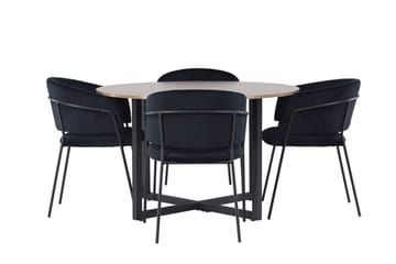 Durango Matbord 120 cm Rund med 4 Selma Matstol - Möbler - Matplats - Matgrupp & matbord med stolar