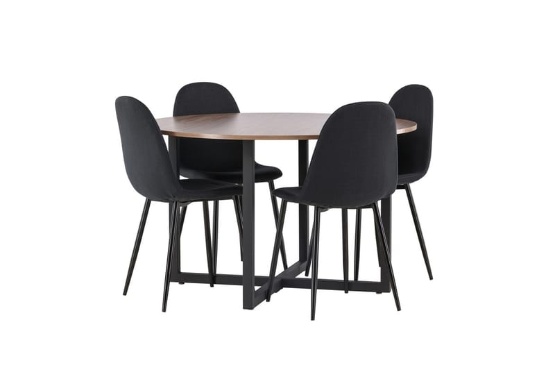 Durango Matbord 120 cm Rund med 4 Polar Matstol - Möbler - Matplats - Matgrupp & matbord med stolar