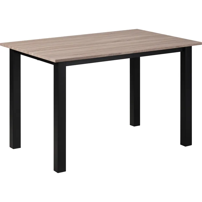 Durham Matbord 120x80 cm, Ekbrun och svart