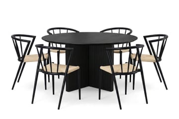 130 cm - Svartlaserad ek