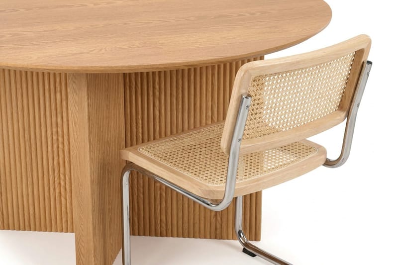 Edda Matgrupp runt 150 cm Ek med 6 Build Matstolar - Ek - Möbler - Matplats - Matgrupp & matbord med stolar