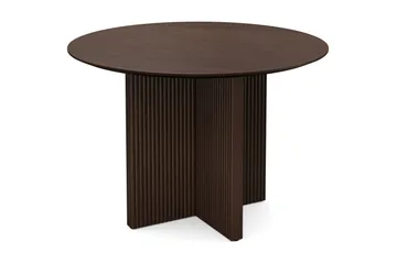 Edda Runt Matbord 110cm Fanér - Rökt ek - Möbler - Matplats - Matbord & köksbord