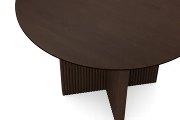 Edda Runt Matbord 110cm Fanér - Rökt ek - Möbler - Matplats - Matbord & köksbord