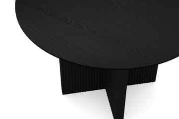 Edda Runt Matbord 110cm Fanér - Svartlaserad ek - Möbler - Matplats - Matbord & köksbord