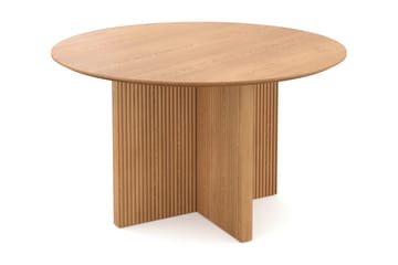 Edda Runt Matbord 130 cm i Trä med Ekutseende - Ek - Möbler - Matplats - Matbord & köksbord