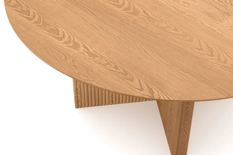 Edda Runt Matbord 150cm Fanér - Ek - Möbler - Matplats - Matbord & köksbord