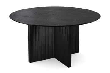 Edda Runt Matbord 150cm Fanér - Svartlaserad ek - Möbler - Matplats - Matbord & köksbord