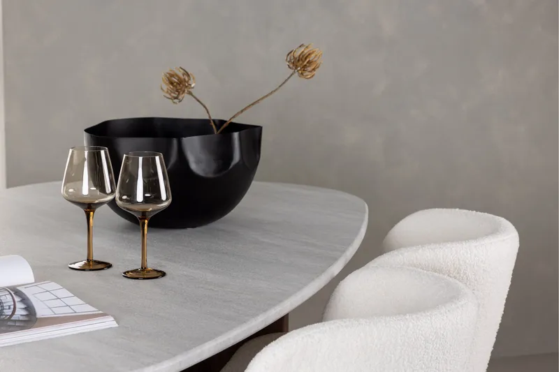 Edina Matgrupp 180 cm Oval med 4 Edina Stolar - Mocca - Möbler - Matplats - Matgrupp & matbord med stolar