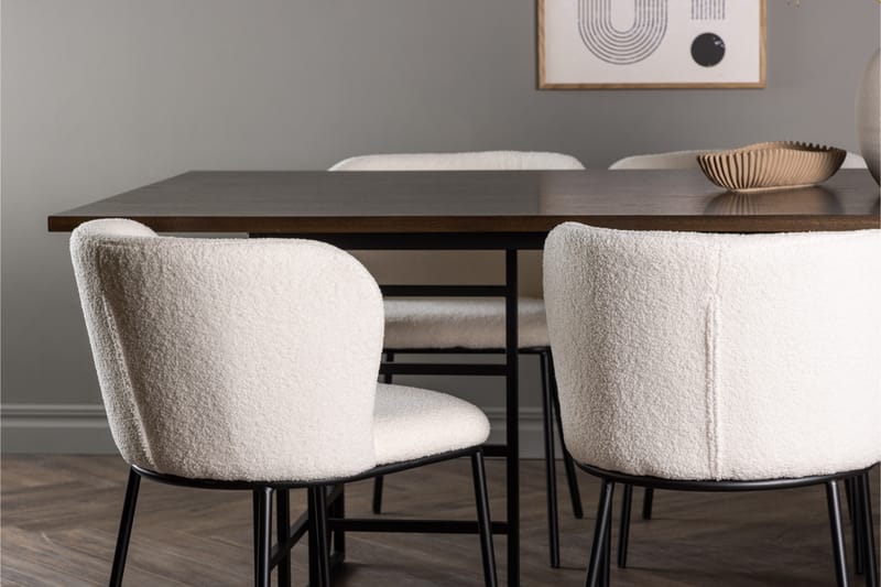 Edina Matgrupp 220 cm Rektangulär med 6 Edina Stolar - Möbler - Matplats - Matgrupp & matbord med stolar