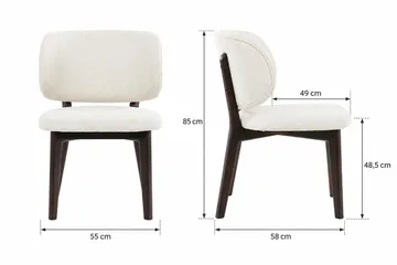 Eira Matstol i trä med tygsits - Rökt ek - Möbler - Matplats - Matstol & köksstol