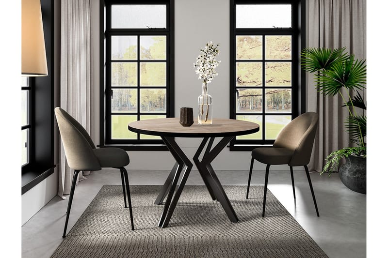 Elan Matbord 176 cm - Svart/Beige - Möbler - Matplats - Matbord & köksbord
