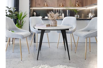 Eldo Matbord 138 cm - Svart/Vit - Möbler - Matplats - Matbord & köksbord