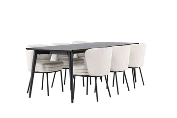 Ellis Matbord 230x85 cm med 6 Agnes Matstol - Möbler - Matplats - Matgrupp & matbord med stolar