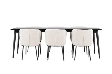 Ellis Matbord 230x85 cm med 6 Agnes Matstol - Möbler - Matplats - Matgrupp & matbord med stolar