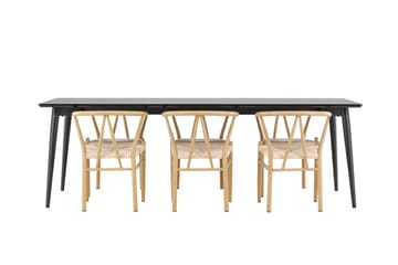 Ellis Matbord 230x85 cm med 6 Alfons Karmstol - Möbler - Matplats - Matgrupp & matbord med stolar