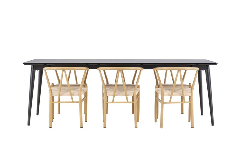 Ellis Matbord 230x85 cm med 6 Alfons Karmstol - Möbler - Matplats - Matgrupp & matbord med stolar
