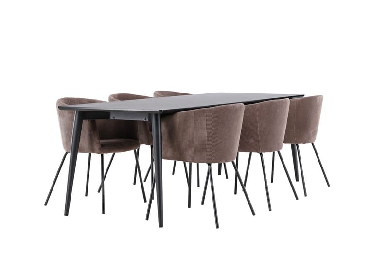 Ellis Matbord 230x85 cm med 6 Berit Karmstol - Möbler - Matplats - Matgrupp & matbord med stolar
