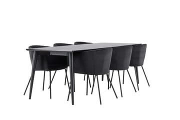 Ellis Matbord 230x85 cm med 6 Berit Karmstol - Möbler - Matplats - Matgrupp & matbord med stolar