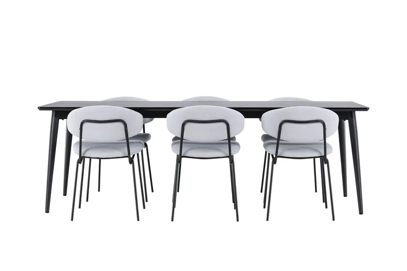Ellis Matbord 230x85 cm med 6 Chico Matstol - Möbler - Matplats - Matgrupp & matbord med stolar