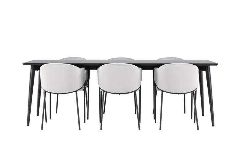 Ellis Matbord 230x85 cm med 6 Evelina Karmstol - Möbler - Matplats - Matgrupp & matbord med stolar