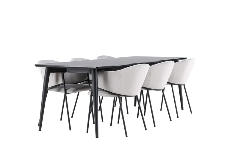 Ellis Matbord 230x85 cm med 6 Evelina Karmstol - Möbler - Matplats - Matgrupp & matbord med stolar