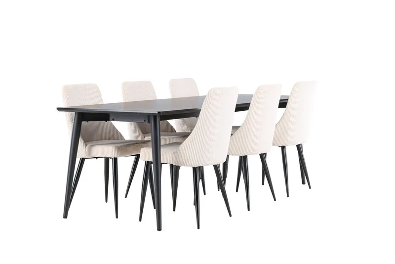 Ellis Matbord 230x85 cm med 6 Leone Matstol - Möbler - Matplats - Matgrupp & matbord med stolar