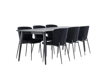 Ellis Matbord 230x85 cm med 6 Modesto Matstol - Möbler - Matplats - Matgrupp & matbord med stolar