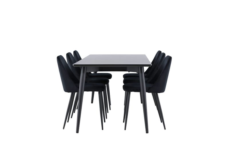 Ellis Matbord 230x85 cm med 6 Night Matstol - Möbler - Matplats - Matgrupp & matbord med stolar