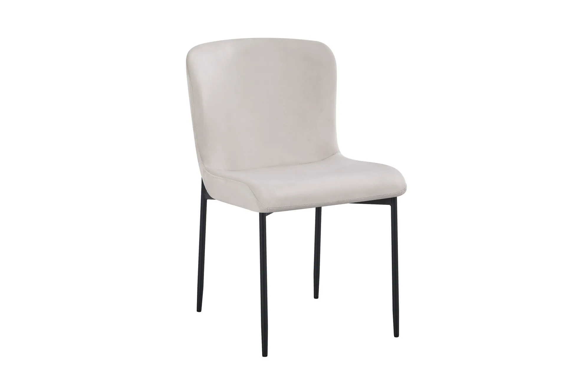 elsie matstol sammet - beige