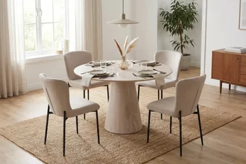Elsie Matstol Sammet - Beige - Möbler - Matplats - Matstol & köksstol