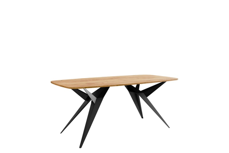 Elvora Matbord 160 cm Rektangulär - Brun/Svart - Möbler - Matplats - Matbord & köksbord