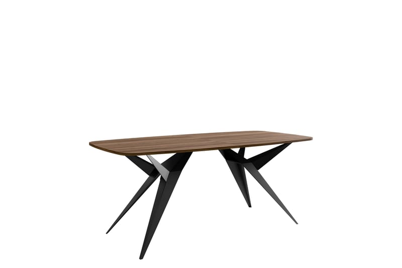 Elvora Matbord 160 cm Rektangulär - Brun/Svart - Möbler - Matplats - Matbord & köksbord