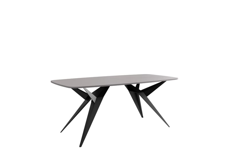 Elvora Matbord 160 cm Rektangulär, Grå/Svart