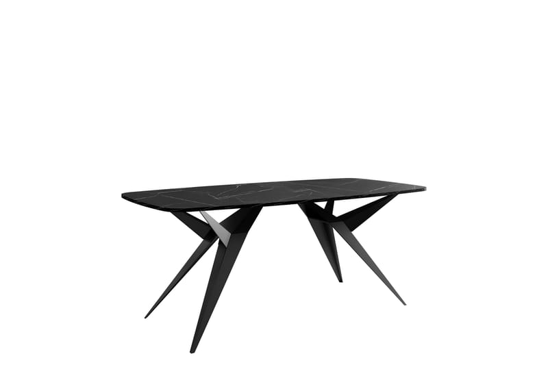 Elvora Matbord 160 cm Rektangulär - Svart - Möbler - Matplats - Matbord & köksbord