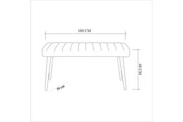 Ergene Matgrupp 120 cm Rektangulär - Natur/Blå - Möbler - Matplats - Matgrupp & matbord med stolar
