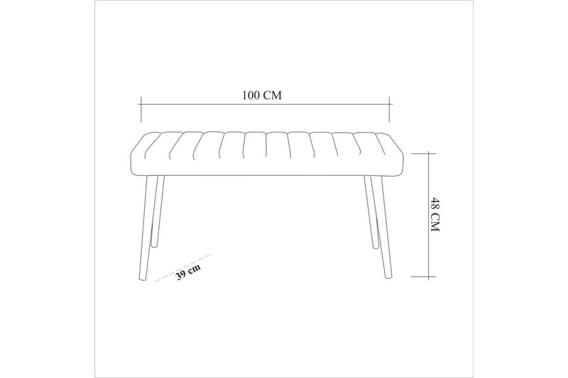 Ergene Matgrupp 120 cm Rektangulär - Natur/Marinblå - Möbler - Matplats - Matgrupp & matbord med stolar