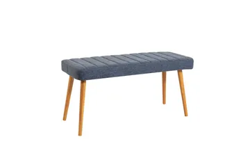 Ergene Matgrupp 120 cm Rektangulär - Natur/Marinblå - Möbler - Matplats - Matgrupp & matbord med stolar