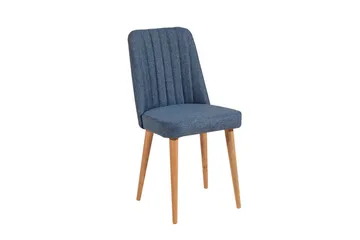 Ergene Matgrupp 120 cm Rektangulär - Natur/Marinblå - Möbler - Matplats - Matgrupp & matbord med stolar