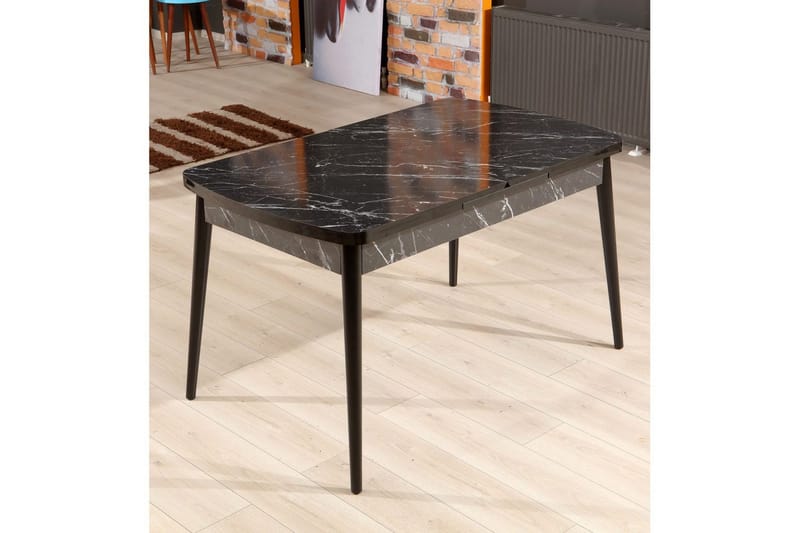 Eryon Matbord 132 cm Rektangulär - Svart/Vit - Möbler - Matplats - Matbord & köksbord