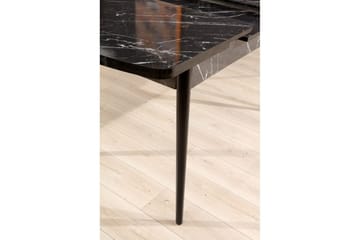 Eryon Matbord 132 cm Rektangulär - Svart/Vit - Möbler - Matplats - Matbord & köksbord