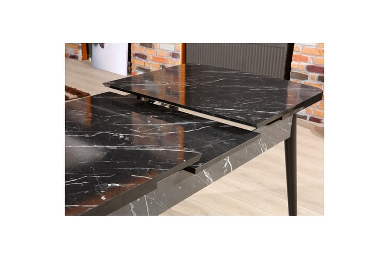 Eryon Matbord 132 cm Rektangulär - Svart/Vit - Möbler - Matplats - Matbord & köksbord