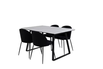 Estelle matbord med 4 Wrinkles Matstol - Möbler - Matplats - Matgrupp & matbord med stolar