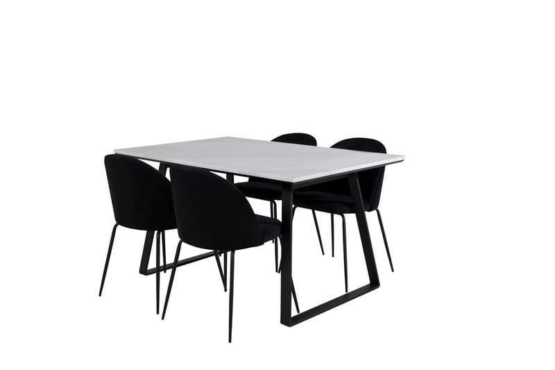 Estelle matbord med 4 Wrinkles Matstol - Möbler - Matplats - Matgrupp & matbord med stolar