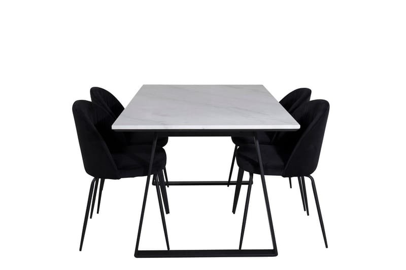 Estelle matbord med 4 Wrinkles Matstol - Möbler - Matplats - Matgrupp & matbord med stolar