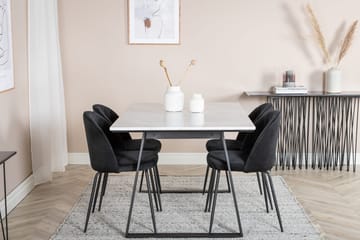Estelle matbord med 4 Wrinkles Matstol - Möbler - Matplats - Matgrupp & matbord med stolar